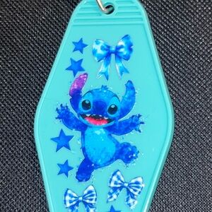 Teal Character Keychain with Bows